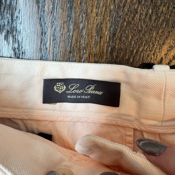 Loro Piana Pale Pink Cotton Trousers - Picture 4 of 5